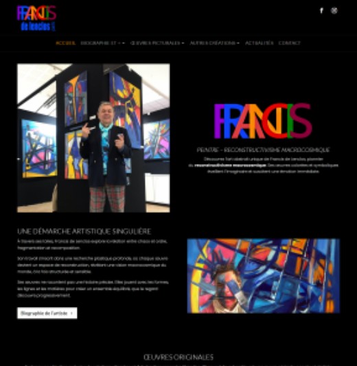 Site vitrine pour artiste peintre à Houdan